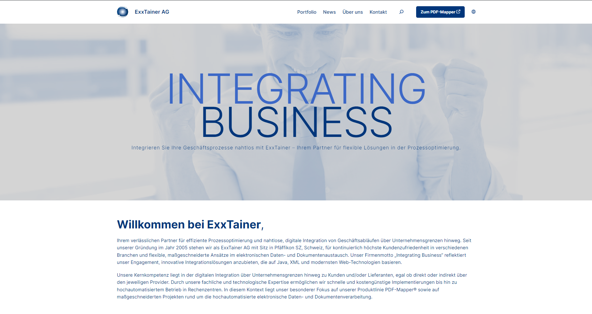 ExxTainer AG Website in a New Look